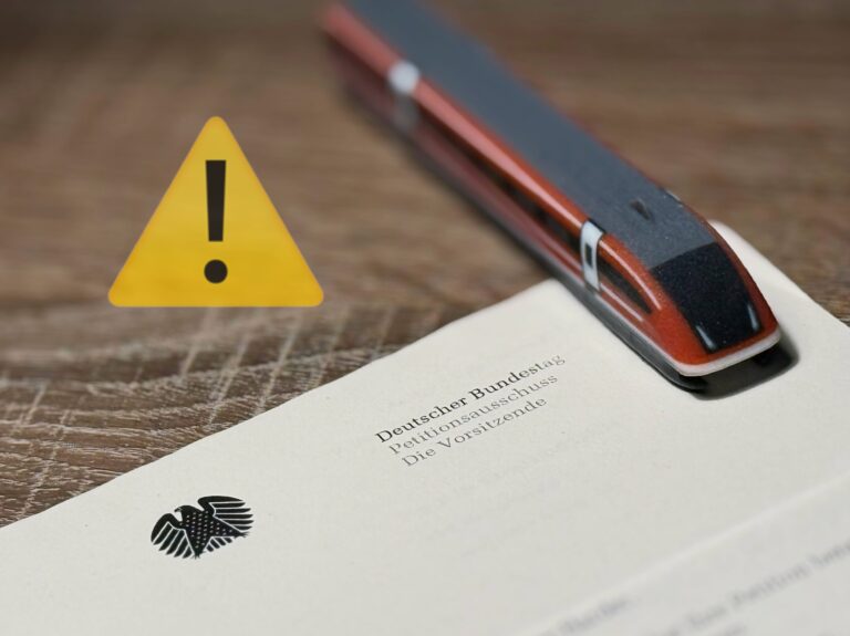 Transrapid-Petition: Anpassung an die politische Situation notwendig